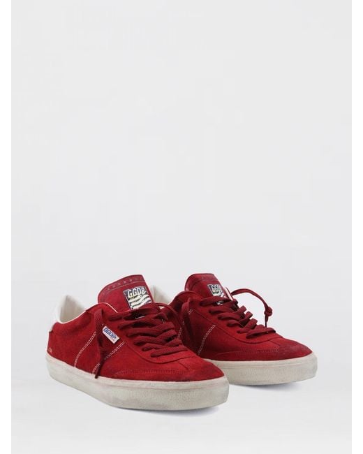 Golden Goose Deluxe Brand Red Soul Star Low-Top Sneakers for men