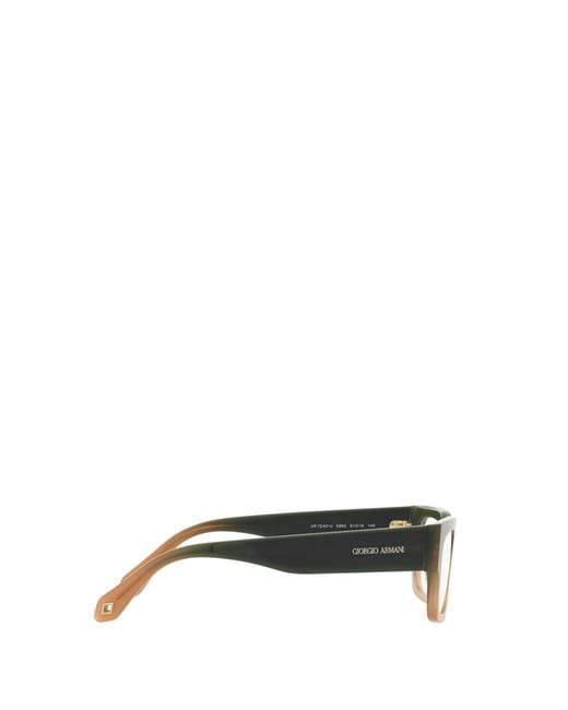 Giorgio Armani Multicolor Rectangular Frame Glasses for men