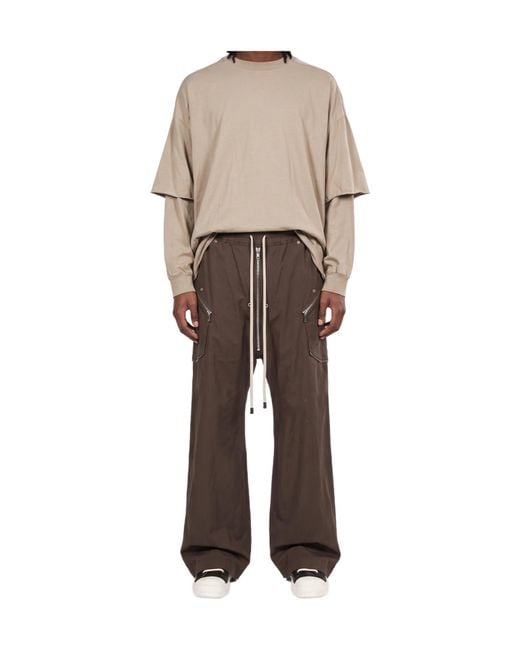 Rick Owens Natural Long-Sleeve T-Shirt for men