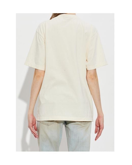 DSquared² White Vintage Fade Just Right Fit T-Shirt