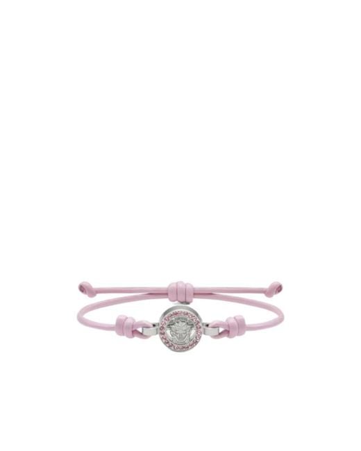Versace White Medusa '95 Embellished Bracelet