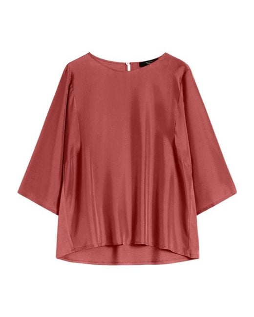 Weekend by Maxmara Red Crew Neck Top