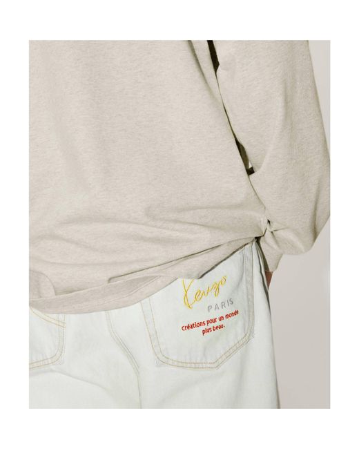 KENZO White Tiger Academy' Polo Shirt for men