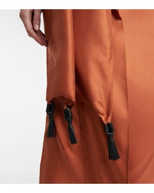 Gabriela Hearst Orange Long Sleeve Dress