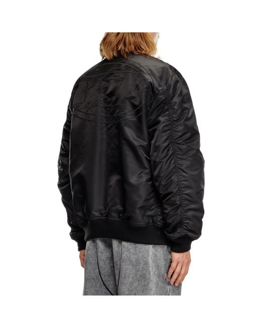 DIESEL Black J-Held Oval D Padded Bomber Jacket for men