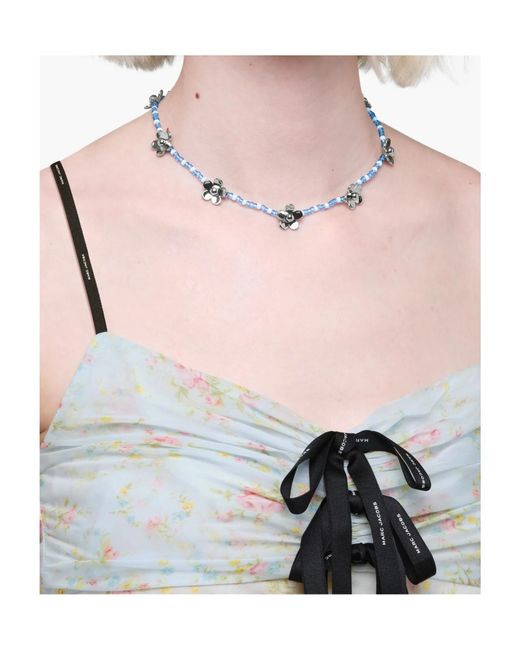 Marc Jacobs Multicolor Daisy Beaded Necklace