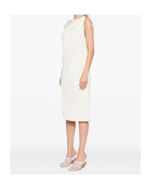 Lanvin White Sleeveless Dress