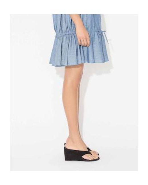 Alaïa Black 70Mm Tong Wedge Sandals