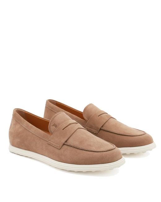 Tod's Brown Round Toe Flat Shoes