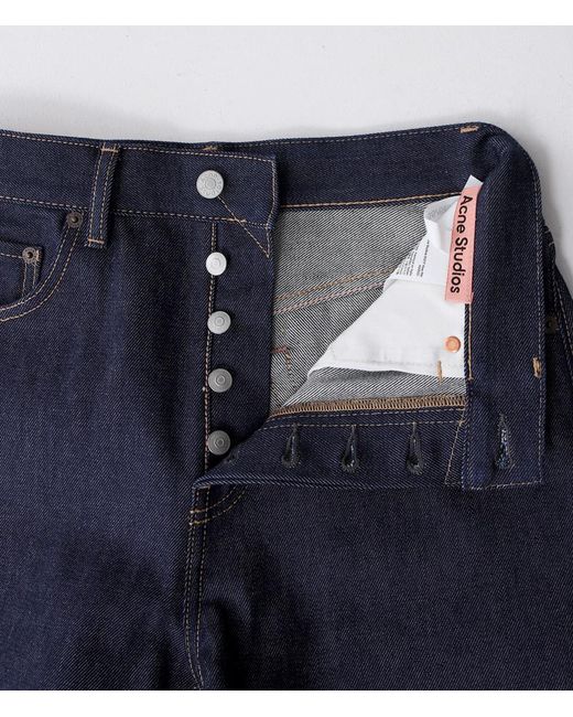 Acne Blue Belt Loop Jeans