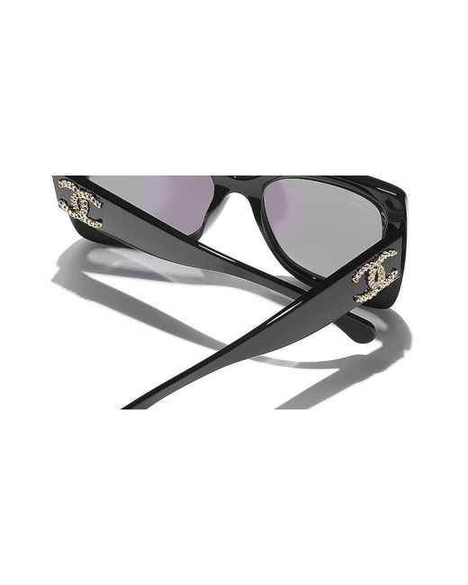 Chanel Black Full Frame Sunglasses