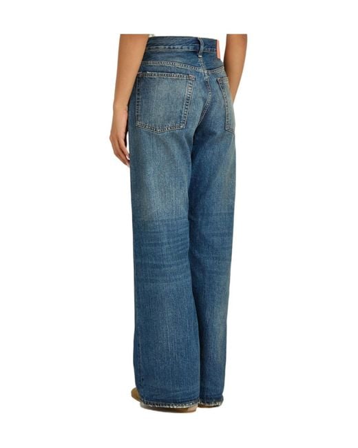 Acne Blue Straight-Leg Jeans