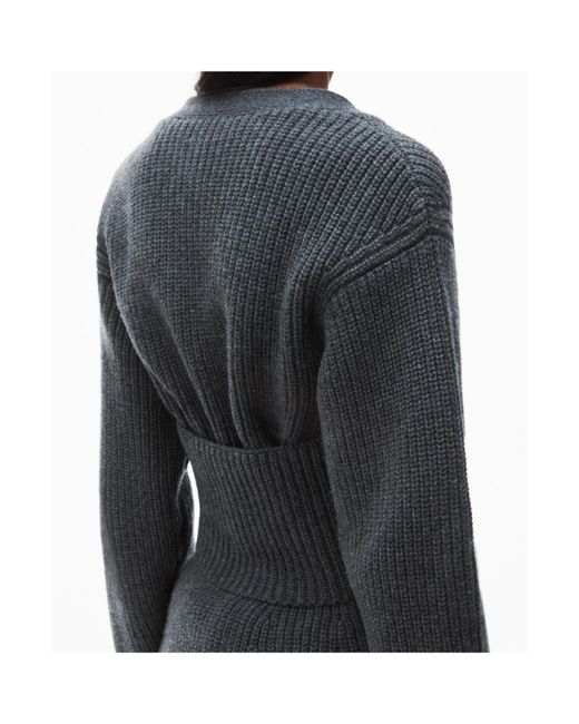 Alexander Wang Gray Pre-Styled Twinset Cardigan