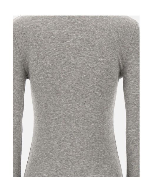 Entire studios Gray Long Sleeve Polo T-Shirt