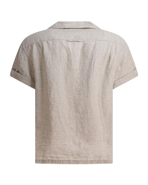 Alex Mill Gray Camp Linen Shirt for men