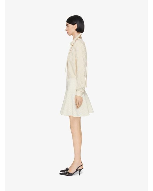 Givenchy Natural 4G Jacquard Long-Sleeved Blouse