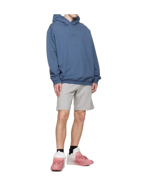 Lanvin Pink Spray Curb Sneakers for men
