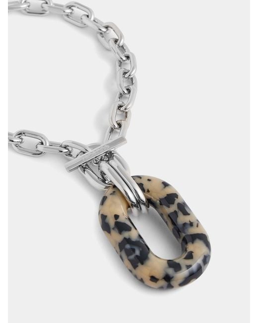 Rabanne White Rabanne Xl Link Necklace