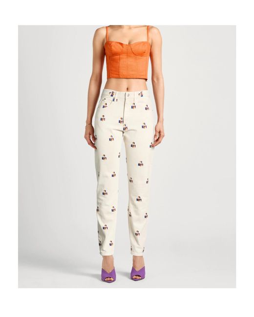 Isabel Marant Natural Denim Trousers