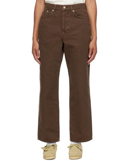 Stussy Gray Five-Pocket Trousers for men