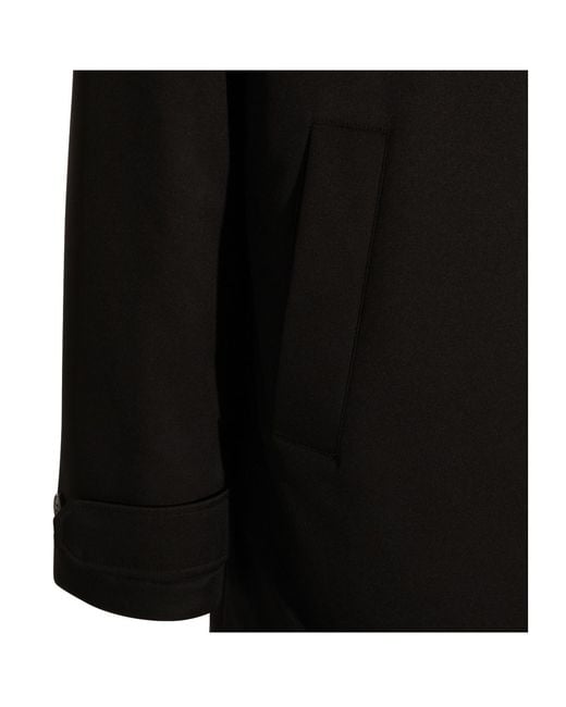 Zegna Blue Long Sleeved Hooded Coat for men