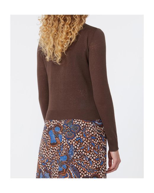 Weekend by Maxmara Brown Adesso V-Neck Cardigan