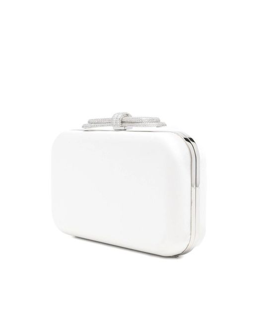 Mach & Mach White Chain Shoulder Bag
