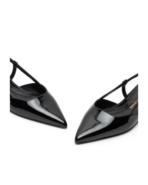 Stuart Weitzman Black Vinnie Slingback