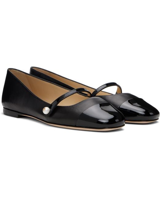 Jimmy Choo Black Elisa Ballet Flats