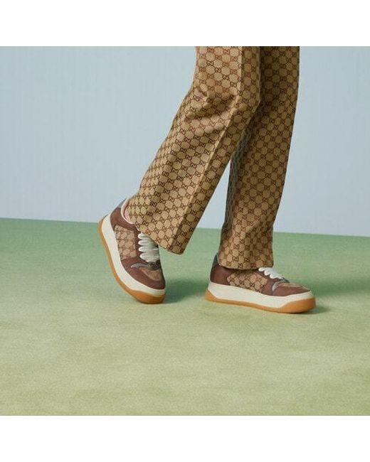 Gucci Multicolor Monogram Pattern Sneakers for men