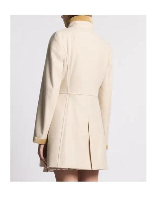 Fay Natural Virginia Wool Blend Coat