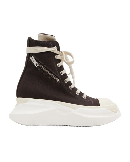 Rick Owens Black Concordians Cargo Abstract Sneaks High-Top Sneaks