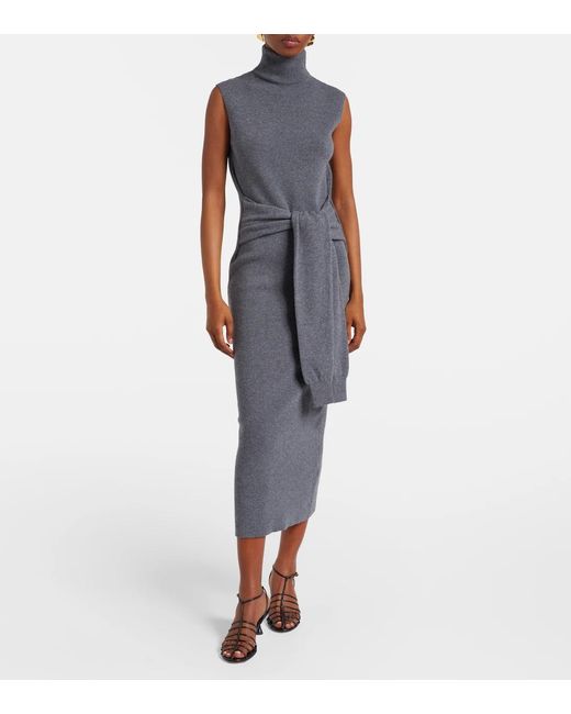 Rohe Gray Layered Turtleneck Dress