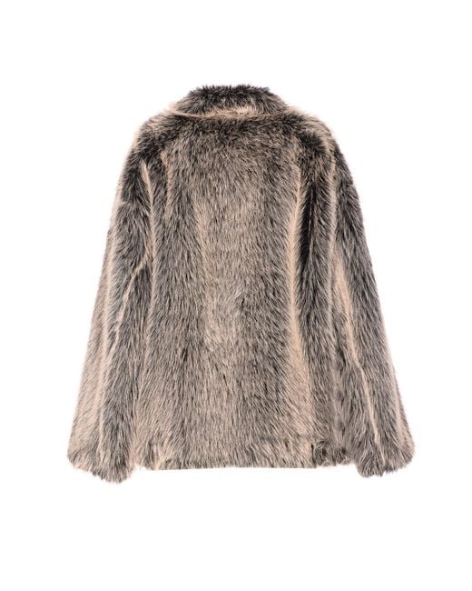 Patrizia Pepe Brown Soft Fluffy Jacket