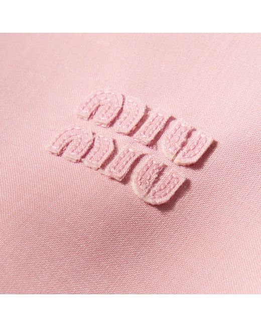 Miu Miu Pink Solid High-Waisted Wrap Mini Skirt