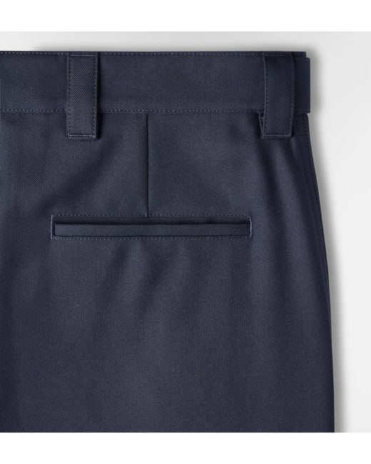 Dior Blue Cargo Pants With Embroidery for men