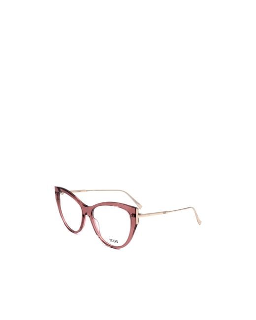 Tod's Multicolor Cat Eye Frame Plain Glasses
