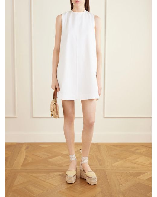 Stella McCartney White Denim Mini Dress