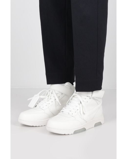 Off-White c/o Virgil Abloh White Out Of Office High-Top Sneakers for men