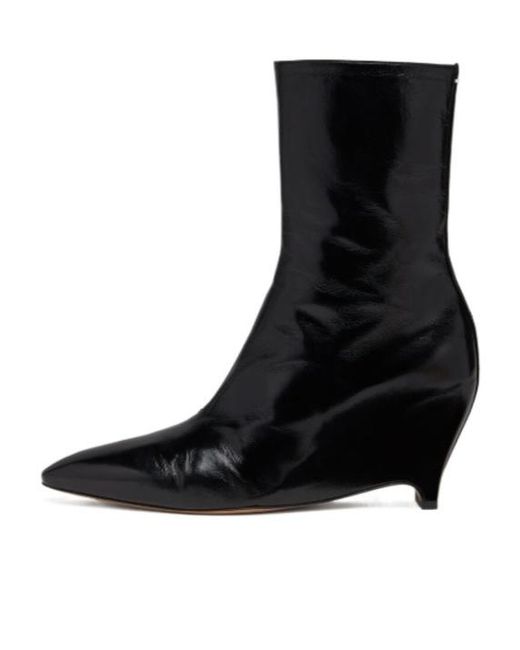 Maison Margiela Black Heel-Less Ankle Boot