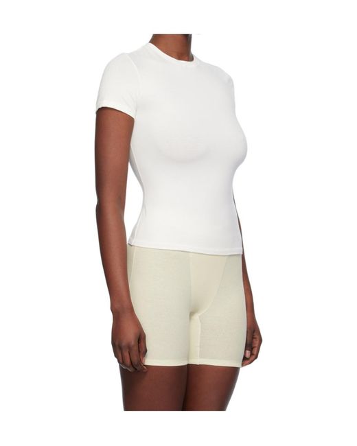 Skims White Short-Sleeved T-Shirt