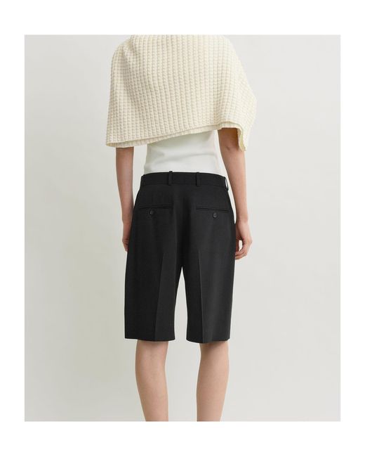 Totême  Black Totême Tailored Bermuda Shorts