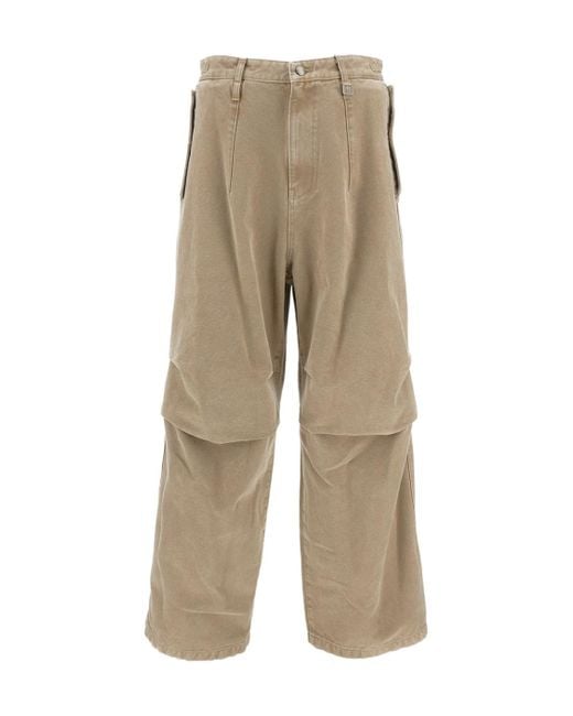 Wooyoungmi Natural Belted Straight-Leg Pants for men
