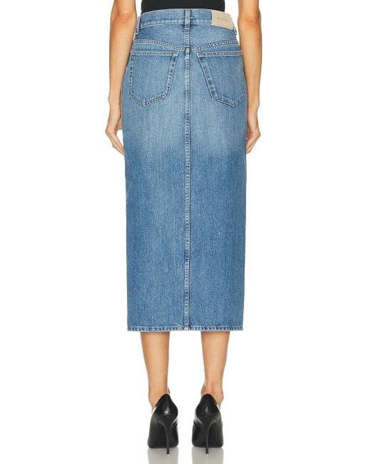 Givenchy Blue Logo Patch Denim Skirt