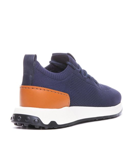 Tod's Blue Mesh Running Lace-Up Sneakers for men
