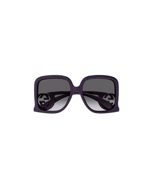 Gucci Black Eyewear Square Frame Sunglasses