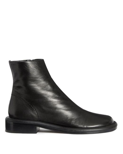 Proenza Schouler Black Round Head Zipper And Ankle Boots