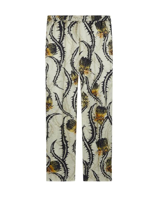 Dries Van Noten Multicolor Floral-Print Straight-Leg Trousers for men