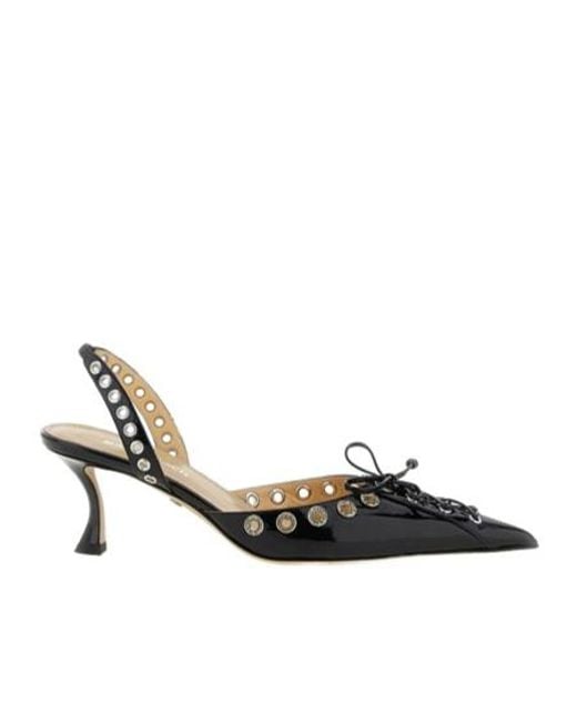 Mach & Mach Multicolor Mach Mach Pointed Toe Corset Slingback Pumps