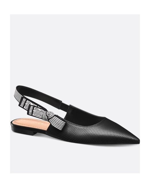 Dior Brown Christian Toujours Slingback Flats